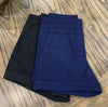 Three Line High Waist Shorts W/Pockets In 2 Colors