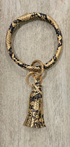 Snakeskin Print Key Chain Bracelet
