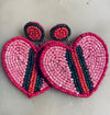 Heart Bead Earrings