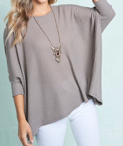 Oversized Thermal Tunic Top